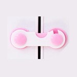 Set 6 protectii pentru sertare, usi, camera copilului, culoare roz